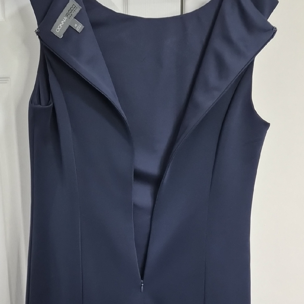 Donna Ricco Navy Ruffled Mini Dress - Picture 6 of 7